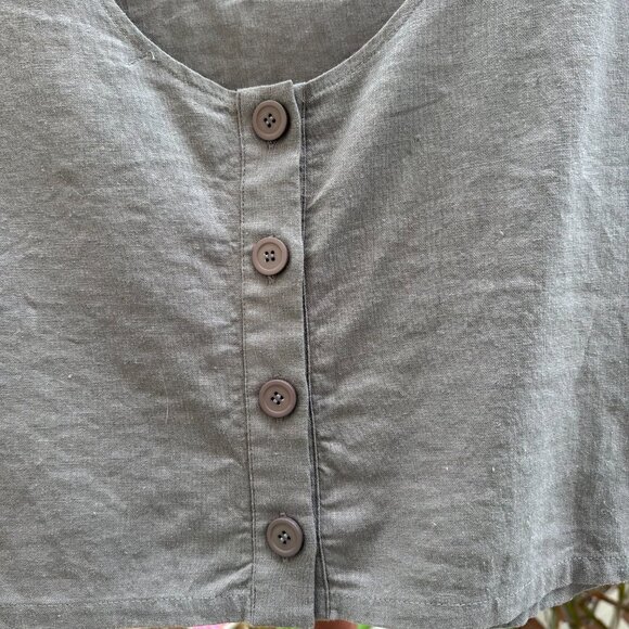 Oak and Fort Cropped Linen Top - Picture 4 of 5